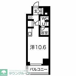 スパシエステージ池袋西 ワンルームの間取図画像