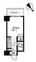 ドエルピュアネス ワンルームの間取図画像