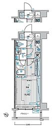 フュージナル北赤羽 1Kの間取図画像