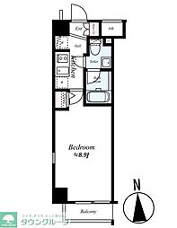 MAKESDESIGN板橋本町2 1Kの間取図画像