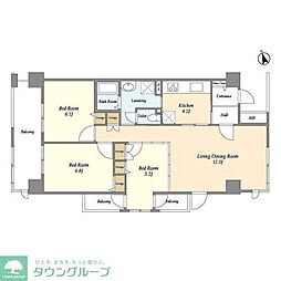 アーバンライフ目白駅前1号棟 3LDKの間取図画像