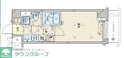 ルーブル大塚弐番館 1Kの間取図画像