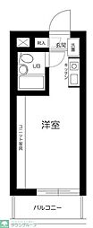 ラ・レジダンス・ド・グランドゥール ワンルームの間取図画像