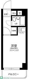 ライオンズマンションときわ台 ワンルームの間取図画像