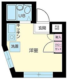 D-Rホームズ大山 ワンルームの間取図画像