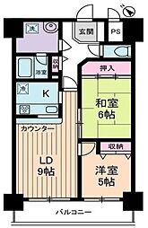 グリーンフィールド大山 2LDKの間取図画像