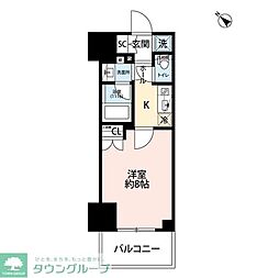 プレール・ドゥーク王子 1Kの間取図画像