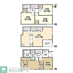 Kolet中浦和#09 3SLDKの間取り