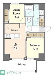 S-RESIDENCE板橋大山brim 5階1SLDKの間取り