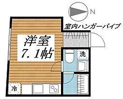 ＣＲＥＡＬ板橋氷川町 4階ワンルームの間取り