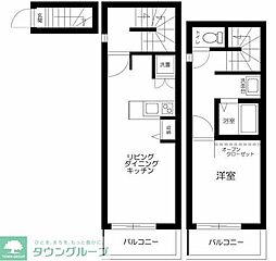 グラン徳丸 2階1LDKの間取り