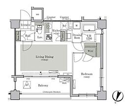 パークキューブ西ヶ原ステージ 5階1LDKの間取り