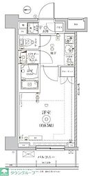 アルテシモポッソ 2階1Kの間取り