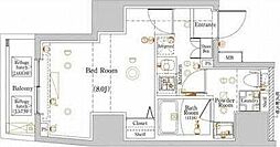 ラフィスタ板橋区役所前 5階1Kの間取り