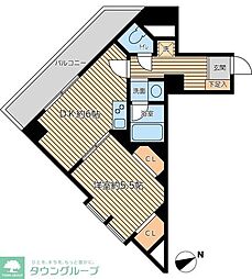 クリオ王子神谷弐番館 14階1DKの間取り