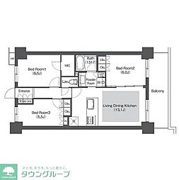 間取図画像 3LDK