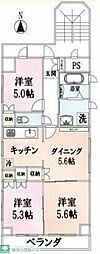 マルベリーテラス 3DKの間取図画像
