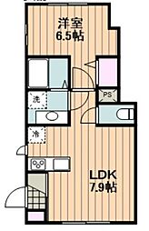 サテラ 1LDKの間取図画像