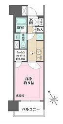 ザ・パークハウス板橋大山 1Kの間取図画像