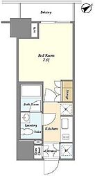 ラティエラ板橋 1Kの間取図画像