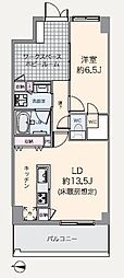 ライズ若木通り 1LDKの間取図画像