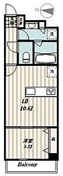ライズ若木通り 1LDKの間取図画像