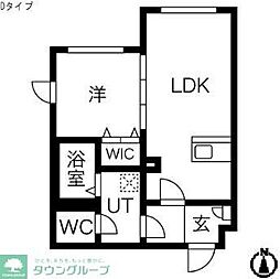crostone西巣鴨 1Kの間取図画像