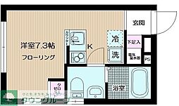 コローナ赤羽 ワンルームの間取図画像