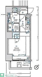 MAXIV常盤台TRE 1Kの間取図画像