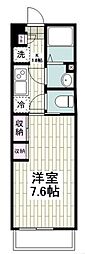 JR東海道本線 平塚駅 徒歩6分の賃貸マンション 1階1Kの間取り