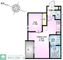 間取図画像 1LDK