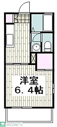 シェソワ湘南 1Kの間取図画像