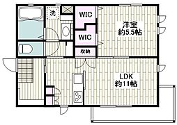 リモーネ湘南 1LDKの間取図画像