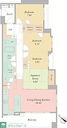 グランフォート鎌倉山ノ内 4LDKの間取図画像