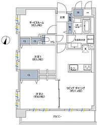 間取図画像 2SLDK