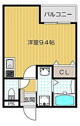 REGIES八尾駅前 ワンルームの間取図画像