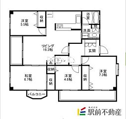 アーサー春日プレシア 4LDKの間取図画像