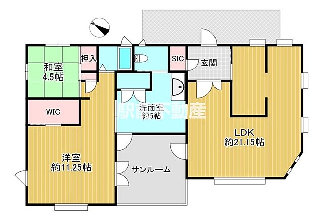間取り 朝倉市美奈宜の杜7丁目8-1