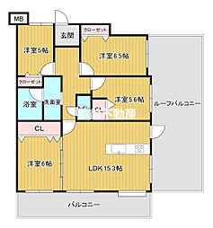 エバーライフリオ筑紫野2 4LDKの間取図画像