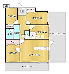 エバーライフリオ筑紫野2 4LDKの間取図画像