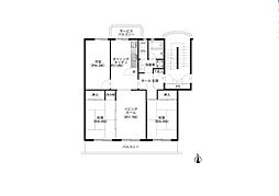 船橋二和グリーンハイツ8-14 3LDKの間取図画像