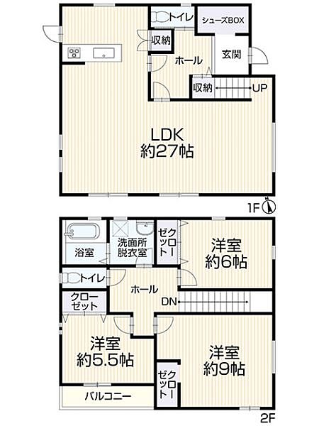 間取りを拡大表示