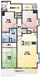 間取図画像 3LDK