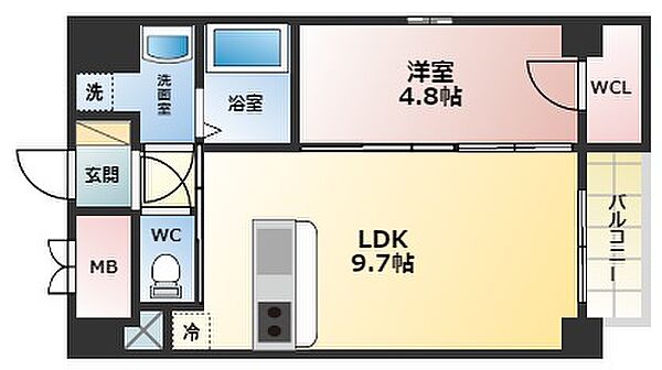 セレニテ甲子園II ｜兵庫県西宮市甲子園高潮町(賃貸マンション1LDK・2階・35.03㎡)の写真 その2