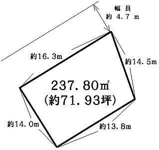 区画図：建築条件なし♪