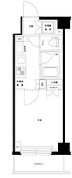 ルーブル川崎中丸子 1Kの間取図画像