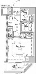 ラフィスタ川崎5 1Kの間取図画像
