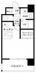 メゾン柳 ワンルームの間取図画像