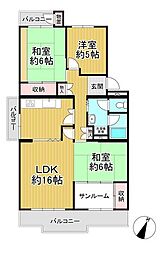 間取図画像 3LDK