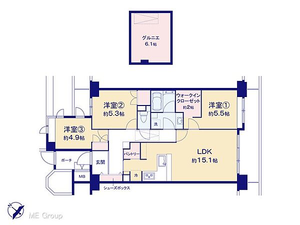 間取りを拡大表示